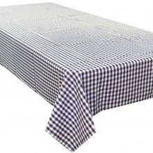 Gingham Check Cotton Tablecloth