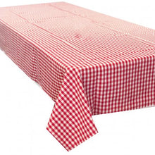 Gingham Check Cotton Tablecloth