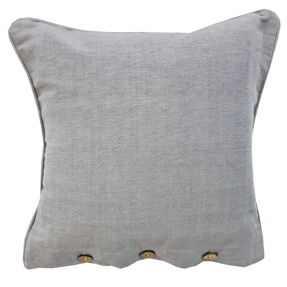 Grey Cotton Cushion Cover