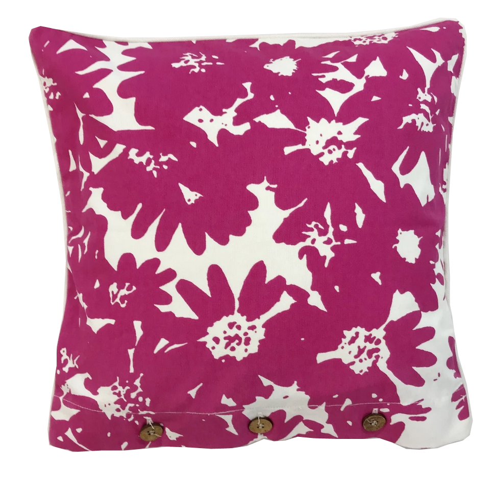 Martini Pink Cotton Cushion Cover