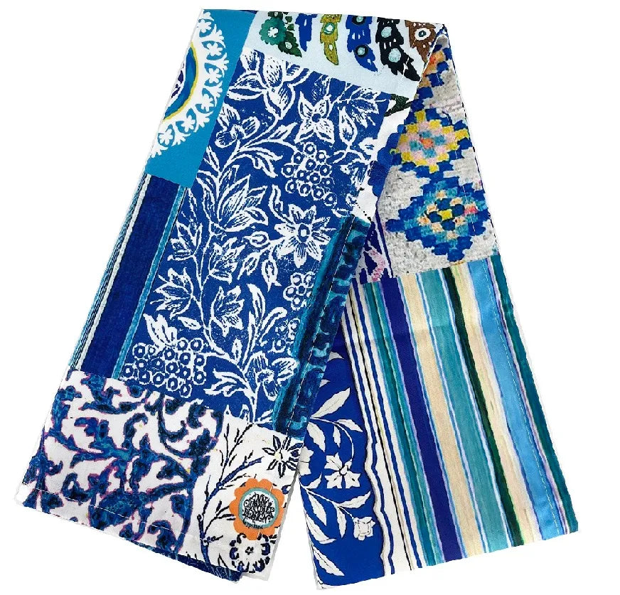Anna Chandler Canvas Table Runner Blue Nomad