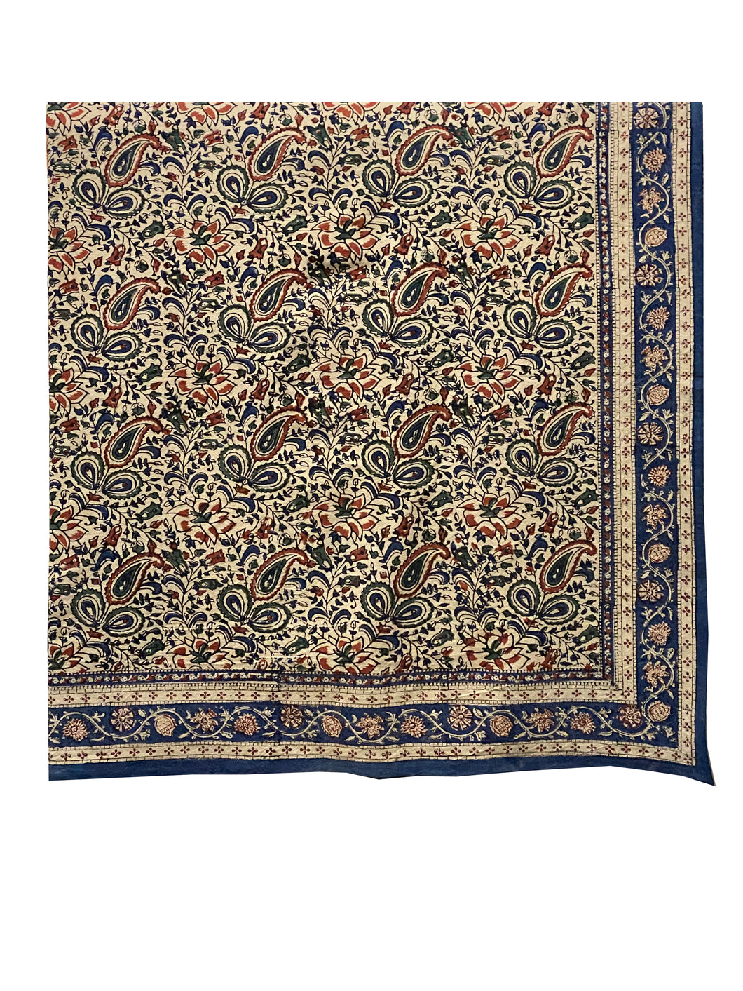 Cotton Stamped Print Bedspread