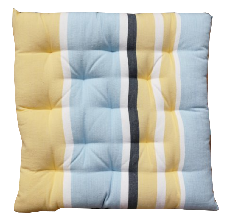 Campagne Blue/Yellow Chair Pad