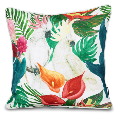 Bondi Cockatwo - Piped Out-Door Cushion