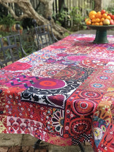 Anna Chandler Pink Embroidery Tablecloth - 140 x 250cm