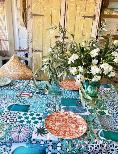 Anna Chandler Canvas Tablecloth Casablanca - 140 x 250cm