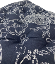 Paisley Navy Chair Pad