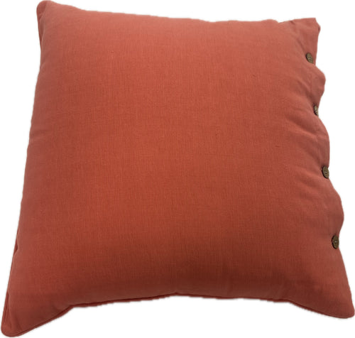 Mini Cross Coral Cotton Cushion Cover