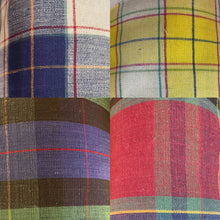 Ambika Check Fabric - Multiple Colours