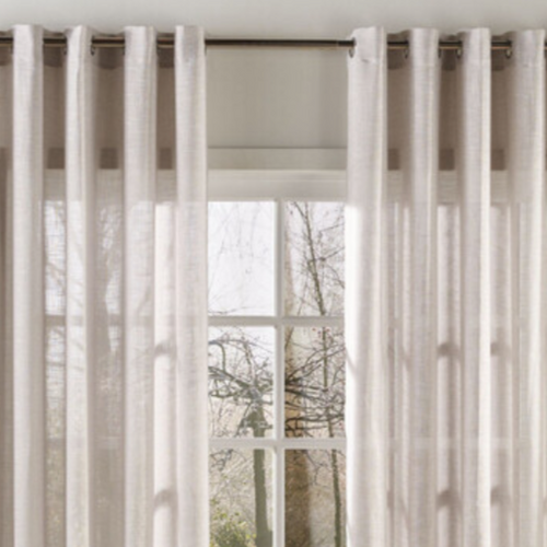Sheer Organza Eyelet Curtains