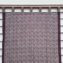 Indian Tab-Top Curtain - Aubergine