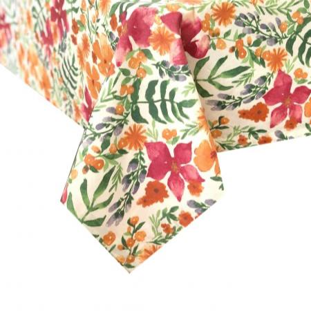 Copenhagen Floral Coated Tablecloth
