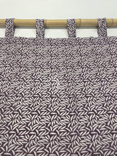 Indian Tab-Top Curtain - Aubergine