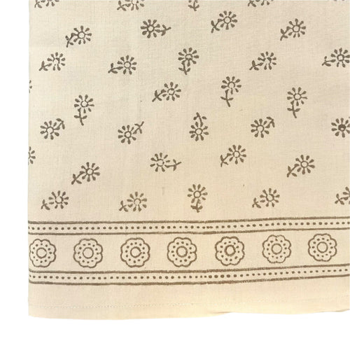 Mustard Blockprinted Tablecloth