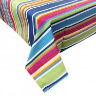 Gibraltar Striped Cotton Tablecloth