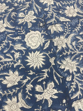Block-Printed Cotton Tablecloths - Round