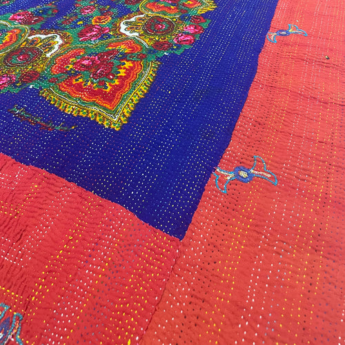 Kantha Cotton Throw - Rali