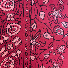 Indian Blockprint Tablecloth - Hibiscus