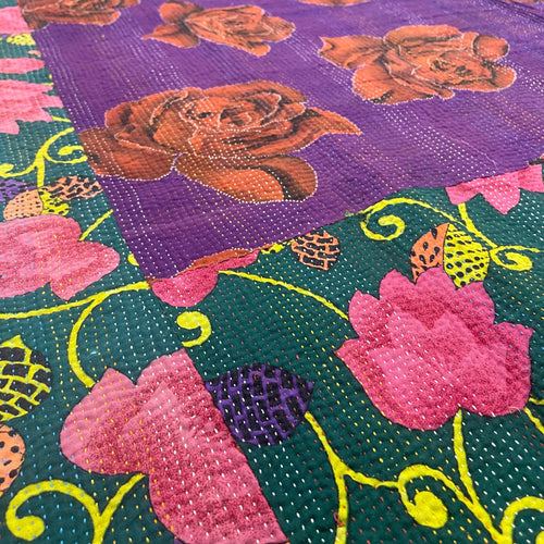 Kantha Cotton Throw - Kistani