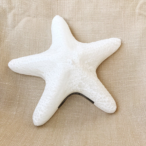 White Starfish Candle
