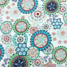 Wildflower Aqua Blue Stain Proof Tablecloth