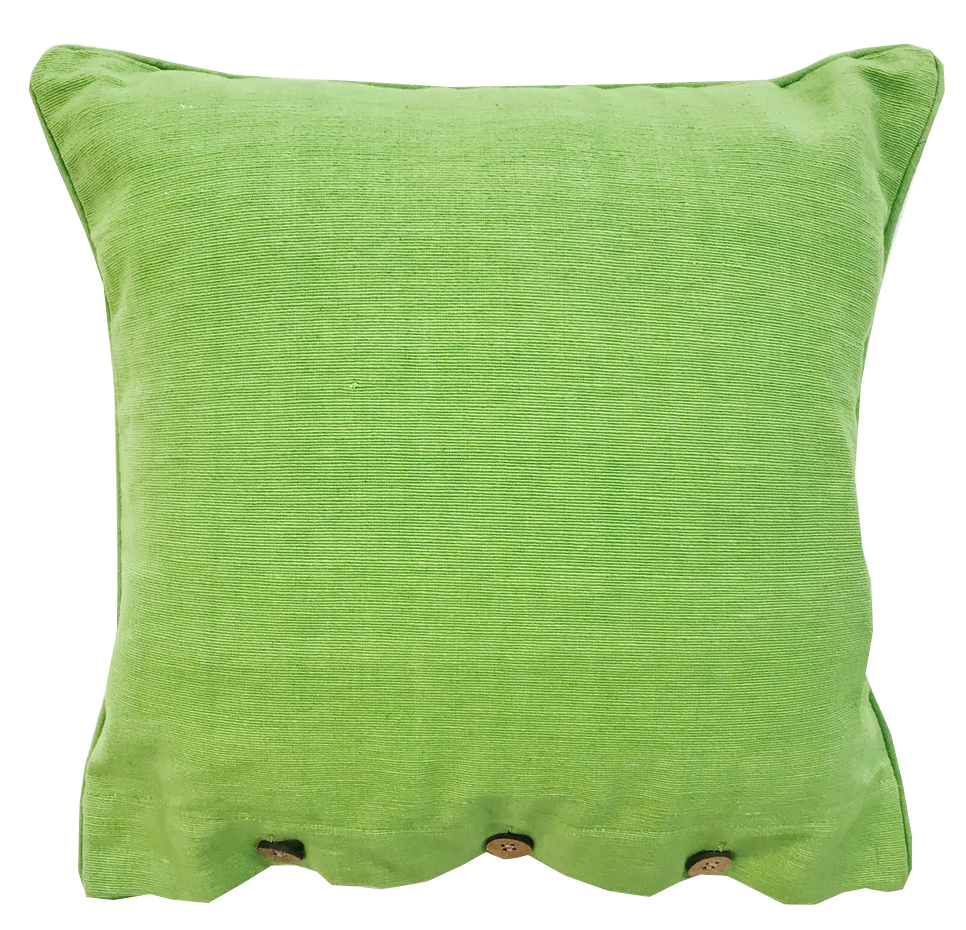 Green Cotton Cushion Cover