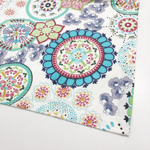 Wildflower Aqua Blue Stain Proof Tablecloth