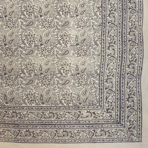 Cotton Block Print Bedspread