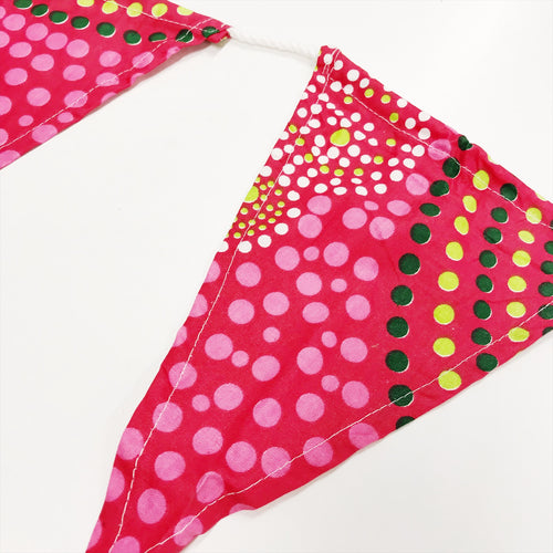 Pink Dot Pattern Bunting