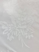 White Damask Fabric 140cm