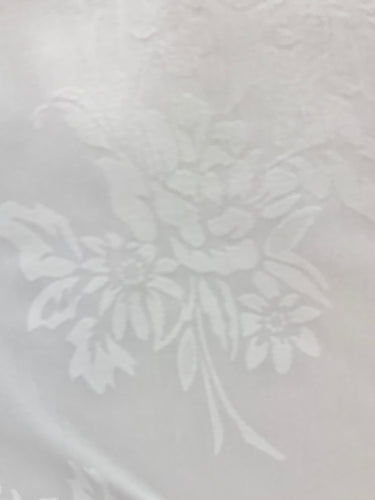 White Damask Fabric 140cm