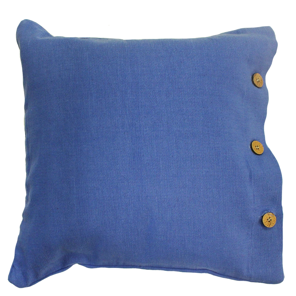 French Blue Cotton Cushion Cover