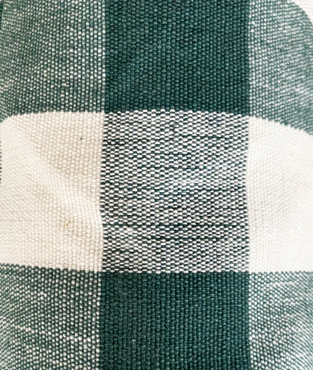 Big Green Gingham Fabric