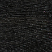Black Leather Rag Rug