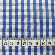 Cotton Gingham Fabric- Blue and Navy