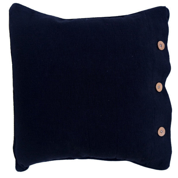 Black Cotton Cushion Cover