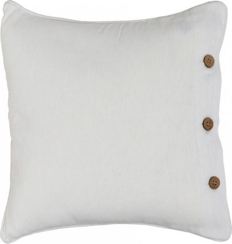 Pure White Cotton Cushion Cover