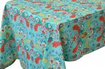 Delores Blue Stain Proof Tablecloth