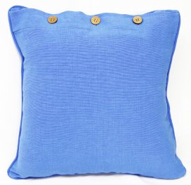 Dusk Blue Cotton Cushion Cover