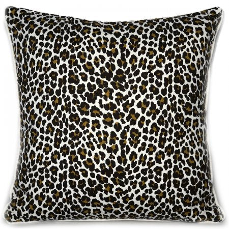 Leopard Print Cotton Cushion Cover