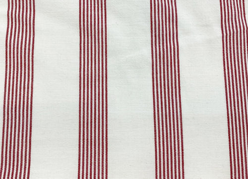 Multi Stripe Fabric- Reddy Red