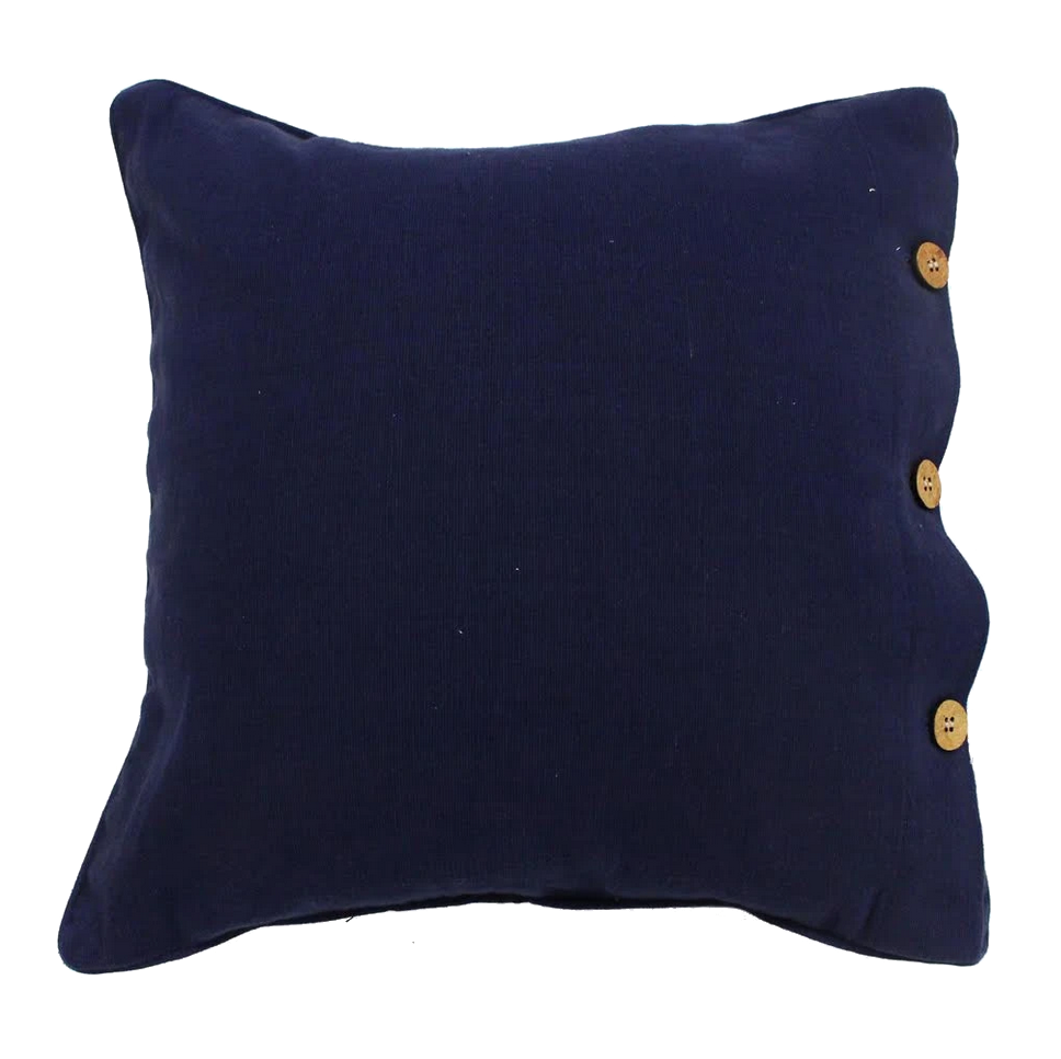 Navy Cotton Cushion Cover