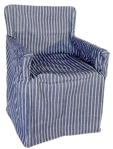 Striped director top chair covers