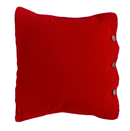 Reddy Red Cotton Cushion Cover