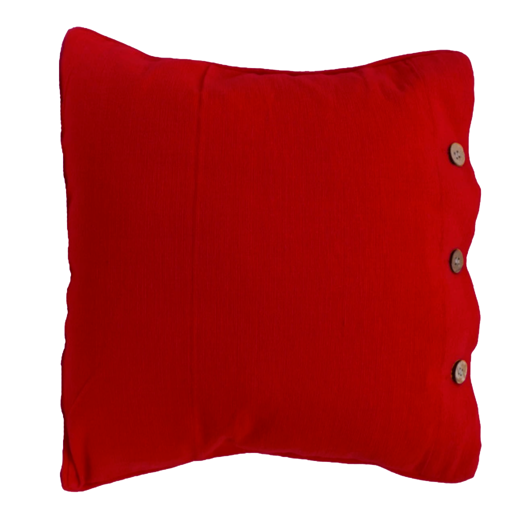 Reddy Red Cotton Cushion Cover