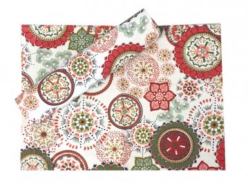Red Wildflower Stain Proof Placemat