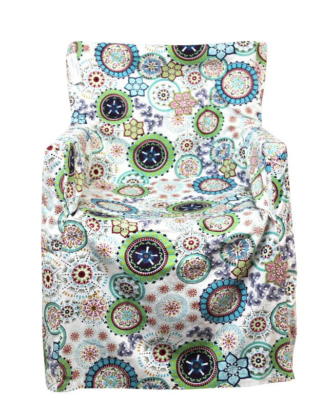 Director's Chair Cover- Wildflower Blue